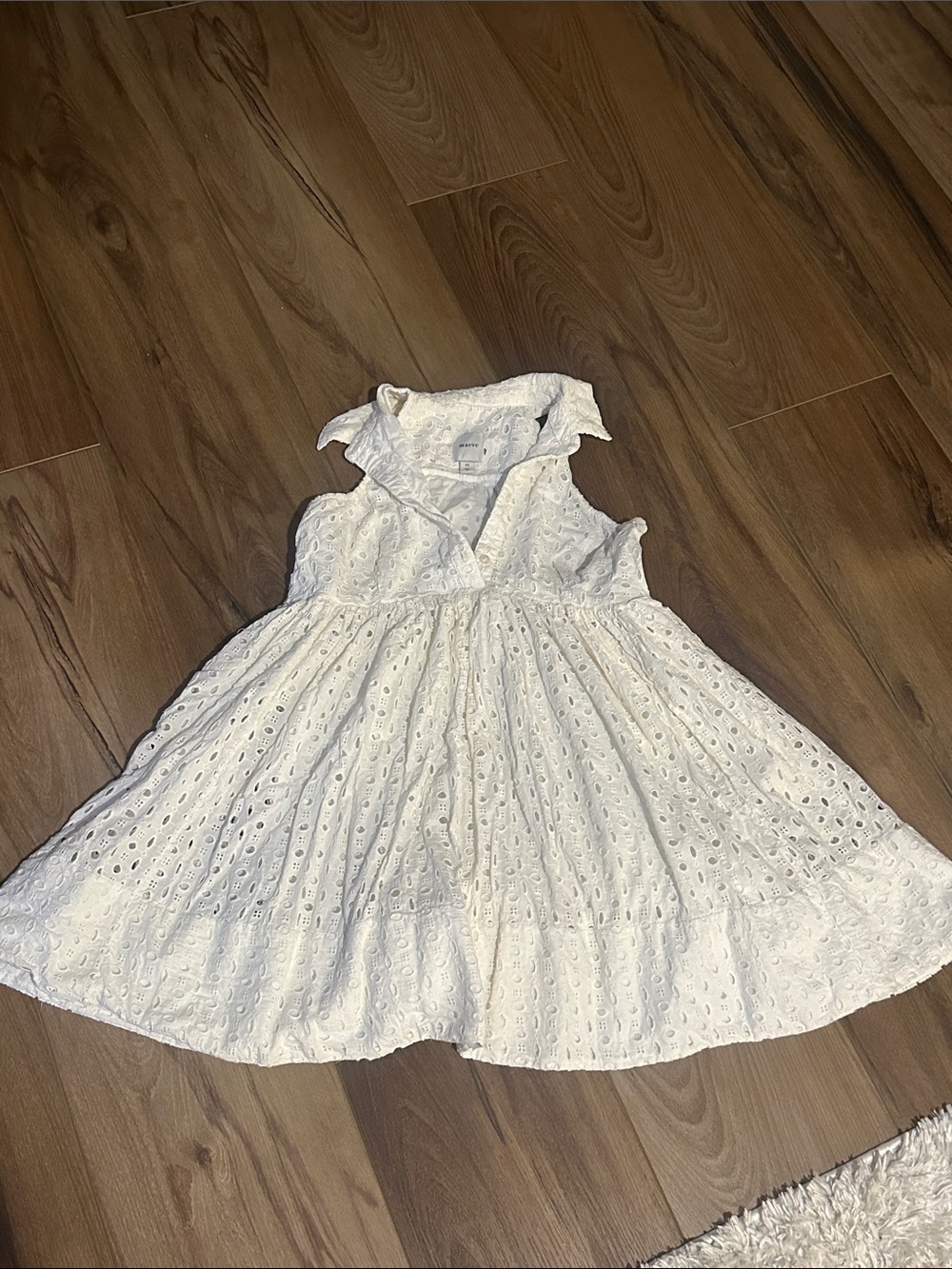 Anthropologie eyelet mini dress